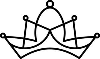crown icon aesthetics thin line sign Logo. Outline Crown Isolated Contour Symbol Illustration for your web and mobile app design concept vector