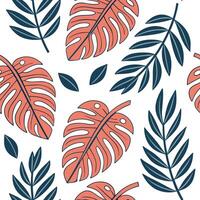 Bohemian leaf repeat seamless tile pattern with eclectic leaf motifs and rich vibrant colors perfect for creative spaces Clean vector