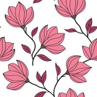 Bohemian poppy seamless tile pattern with vibrant red blooms and intricate leaf details on white background ideal for eclectic spaces Clean vector