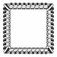 Border Frame with Gold Bars and Profit Charts Clean vector