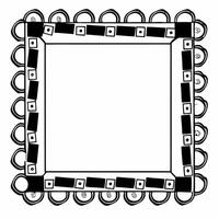 Border Frame with Safe Boxes and Coins Clean vector