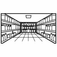 Candid Shopper Browsing Clearance Aisles Clean vector