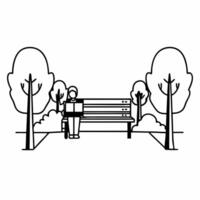 Candid shot of a financial advisor meeting with a client in a park discussing investment strategies Clean vector