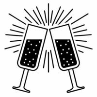 Candid Toast at Midnight Clean vector