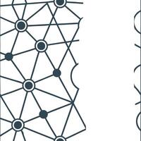 Combine digital waves with seamless network grids optimizing minimal white elements for futuristic corporate aesthetics Clean vector