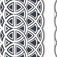 Combine ethnic geometric borders with sleek arcs for culturally rich on trend tile backgrounds supporting marketing objectives or brand expansions Clean vector