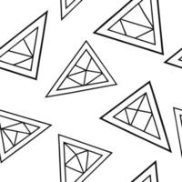 Combine triangular shards accentuate neon lines embed isolated white balance craft ultra modern seamless tile pattern Clean vector