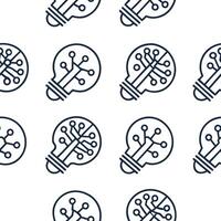 Compose digital tapestry tile designs using AI glyphs circuit lines and white backgrounds for software or tech brand identity Clean vector