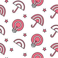 Compose repeating tile of bold futuristic symbols negative space luminous edges forming advanced brand impressions Clean vector