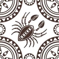 Conceptualize tribal inspired seamless patterns integrating cultural artifacts and storytelling elements for digital content and product branding Clean vector