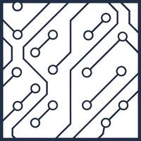 Construct grid based circuit patterns with pinpoint connectors and white space forming a refined tile system Clean vector