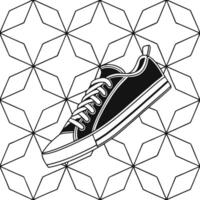 Contemporary seamless pattern combining bold techno geometrics and angular digital structures in a tiled format with isolated whitebalance perfection Clean vector