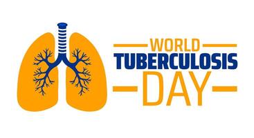 World Tuberculosis Day background banner or poster design template vector