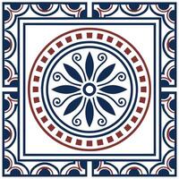 Craft seamless patterns with bold traditional colors featuring strong ethnic symbols and a white space layout for a contemporary edge Clean vector