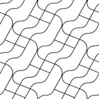Craft seamless wavy lines with ultramodern angles framed by bright white isolation for a crisp futuristic tile layout Clean vector