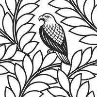Create a cultural inspired seamless tile pattern with vintage weaves featuring sharp contrasts and detailed edges Clean vector