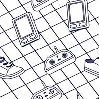 Create a seamless tile pattern inspired by traditional Aztec fabrics featuring vibrant color schemes and bold geometric designs Clean vector