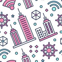Create a seamless tile pattern inspired by traditional Aztec fabrics featuring vibrant color schemes and bold geometric designs Clean Set 3 vector