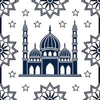 Create seamless cultural tile patterns with intricate elements geometric balance and a clear white background for digital and print Clean vector