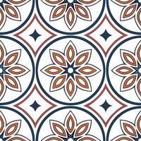 Create modern seamless ethnic tile patterns featuring repeated traditional motifs and regional colors ideal for visual branding campaigns Clean vector