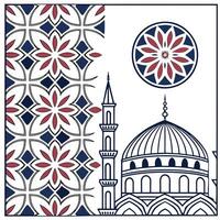 Create seamless tile designs inspired by Middle Eastern cultural elements using bold motifs and geometric shapes with clear white balance Clean vector