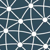 Create seamless tile pattern featuring overlapping digital grid networks with isolated white balance accentuating interconnected nodes Clean vector