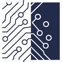 Create seamless tile patterns using abstract circuit board motifs and digital data flows with isolated white for futuristic tech branding visuals Clean Set 2 vector
