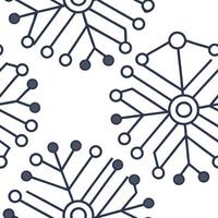 Create seamless tile patterns using circuit board schematic elements and digital wave patterns with isolated white for advanced tech branding visuals Clean vector