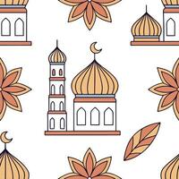 Create seamless tile patterns using illustrated ethnic symbols and cultural motifs ideal for fashion brands product design and digital assets Clean vector