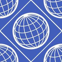Create seamless tile patterns using VR wireframe worlds futuristic grids and crisp white intervals for high tech branding Clean vector