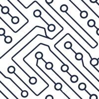 Create seamless tile patterns with digital technology motifs like neon lights circuits and AI designs featuring isolated white for clean branding Clean vector