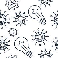 Create seamless tile patterns with digital technology motifs like neon lights circuits and AI designs featuring isolated white for clean branding Clean Set 2 vector