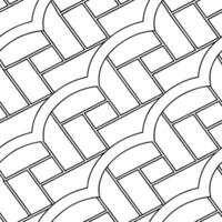 Create uniform digital lines winding around modular grids leaving bright white blocks for minimal tech focused branding Clean vector