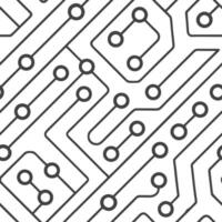 Create seamless tile patterns with layered circuit board textures and digital interface grids isolated white for crisp futuristic design Clean Set 2 vector