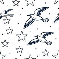 Curate seamless alien landscape patterns with horizon lines star elements and negative white space for futuristic brand expansions and editorial designs Clean vector