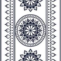 Curate seamless ethnic border patterns using folklore and traditional iconography ideal for enhancing cultural identity and brand design Clean vector