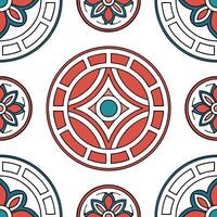 Design a seamless tile pattern inspired by African kente fabric incorporating vibrant colors and geometric shapes Clean Set 6 vector