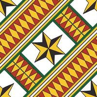 Design a seamless tile pattern inspired by African kente fabric incorporating vibrant colors and geometric shapes Clean Set 2 vector