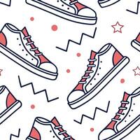 Design a seamless tile pattern using the concept of digital transformation featuring abstract tech lines pixelated shapes and bold colors Clean vector