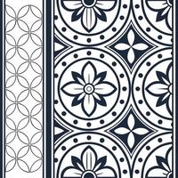 Design intricate tile patterns inspired by ancient weaving traditions featuring symmetrical motifs and geometric details Clean vector