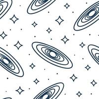 Design repeatable cosmic patterns with wormhole inspired curves subtle stardust and isolated white backgrounds for sci fi brand refreshes Clean vector