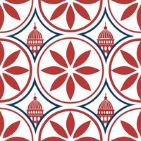Design seamless ethnic tile patterns featuring dynamic symbols vibrant celebratory colors and clean white space for modern aesthetics Clean Set 2 vector