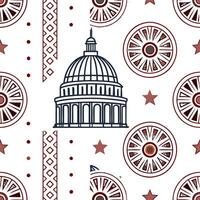 Design seamless ethnic tile patterns with repeated cultural motifs perfect for modern packaging and advertising applications Clean Set 2 vector