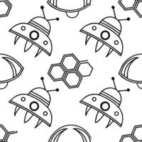 Design seamless futuristic tile patterns using technology inspired elements and isolated white backgrounds perfect for digital interfaces Clean Set 8 vector