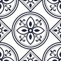 Design seamless pattern with vintage frames ornate tiles isolated elements white background for elegant branding Clean vector