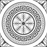Design seamless tile pattern based on ancient Greek art incorporating traditional symbols intricate details and classical geometry Clean vector