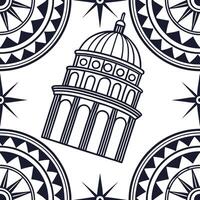 Design seamless tile patterns incorporating traditional ethnic artifacts blending ancient symbols and geometric precision ideal for digital content creation Clean Set 3 vector