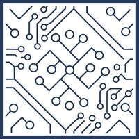 Design seamless tile patterns using intricate circuit board layouts with isolated white balance for modern digital branding and futuristic tech visuals Clean vector