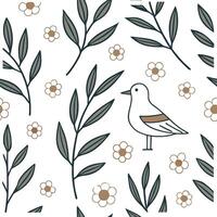 Design seamless tile pattern using local Scandinavian symbols focusing on minimalist motifs and natural earthy tones Clean Set 2 vector