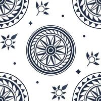 Design seamless tiles featuring ethnic repeats geometric patterns and cultural motifs all balanced by a white space backdrop Clean vector